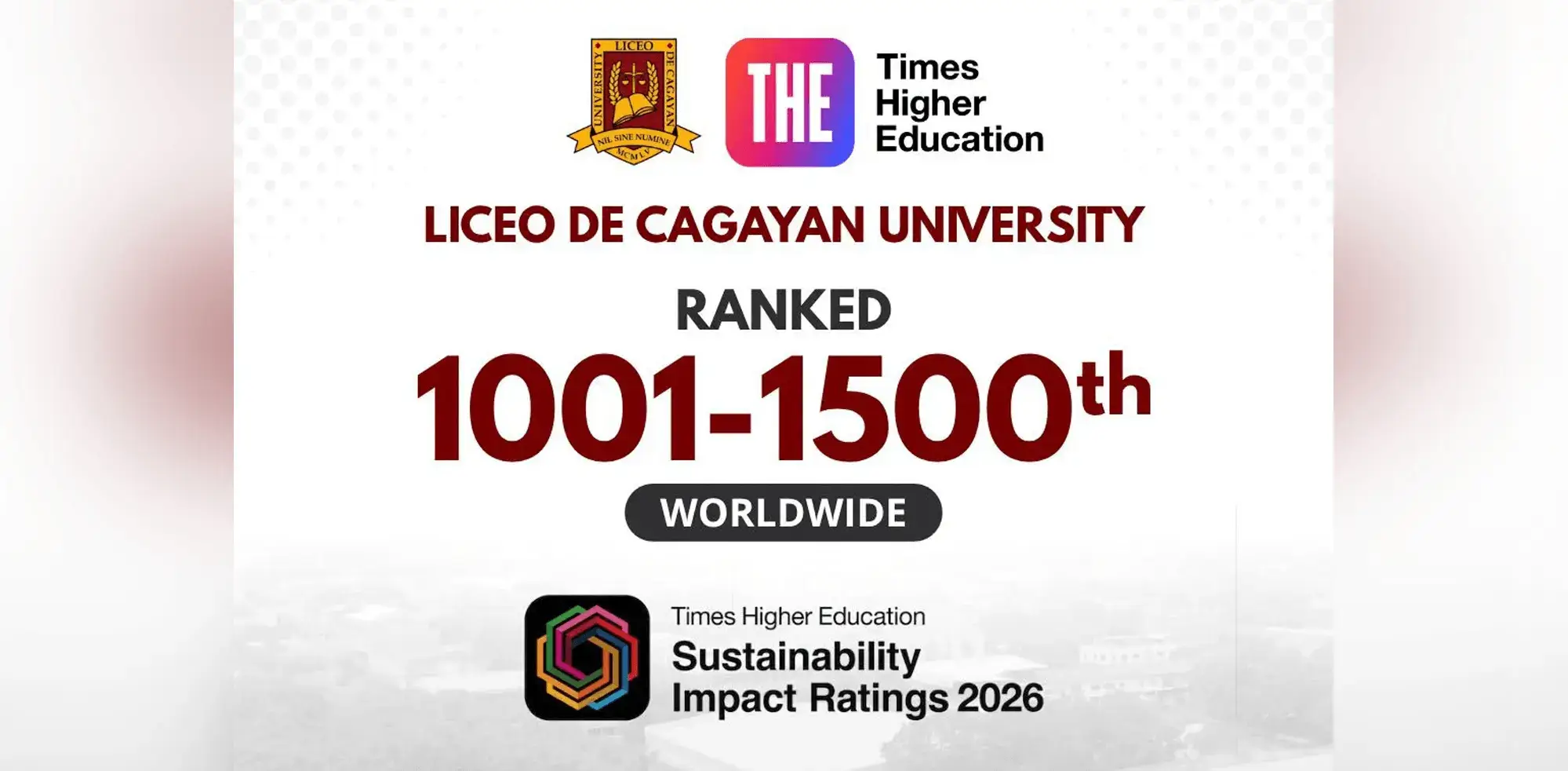 Liceo U Earns Global Recognition in THE Sustainability Impact Ratings 2026